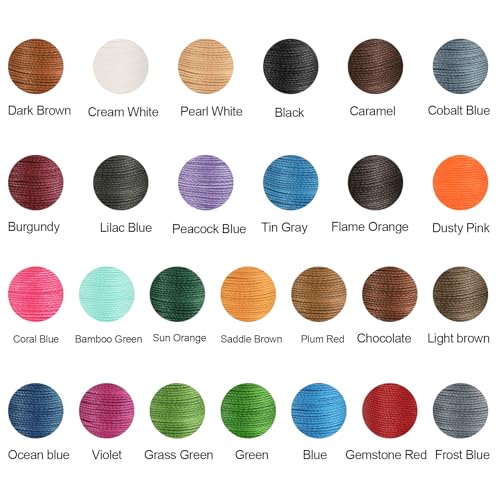 Round Leather Sewing Waxed Thread
