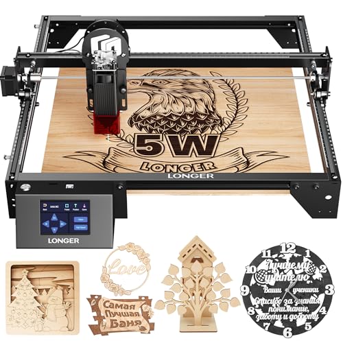 Laser Engraver Ray5 5W Higher Accuracy DIY Laser Engraving Machine with 3.5" Touch Screen
