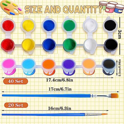 280 Pcs Mini Acrylic Paint Set for Kids (22 Fl Oz)