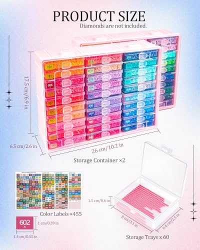 Diamond Art Trays with Lids (2 Count)