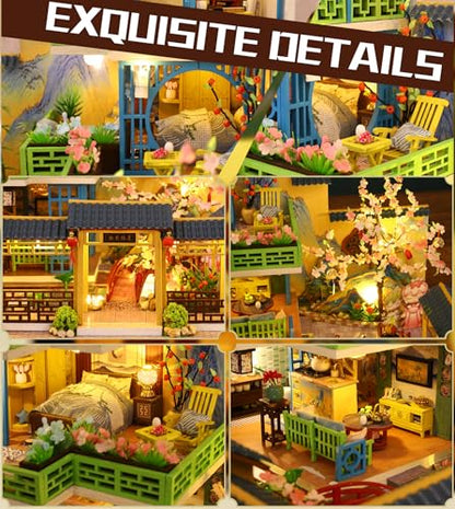 DIY Miniature House Kit for Adults