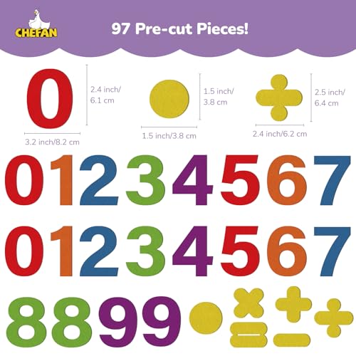 Felt Numbers for Kids (94 Count)