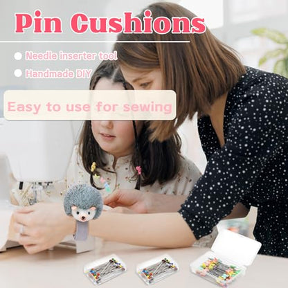 Wrist Pins Cushions for Sewing 200PCS Sewing Pins Cute Pin Cushion Wrist (200 Count)