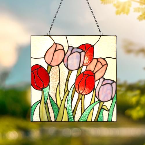 PA0004 Stained Glass Hanging Panel