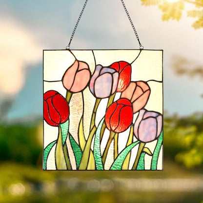 PA0004 Stained Glass Hanging Panel