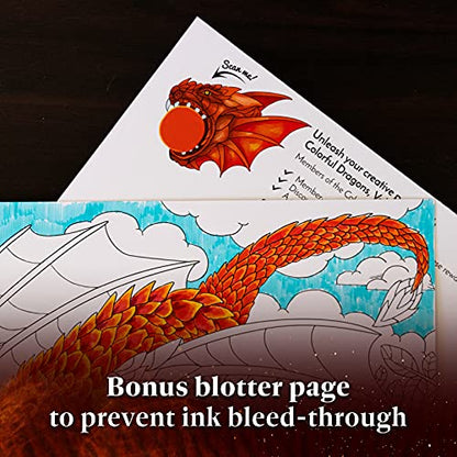 Dragons Vol II Adult Coloring Book for Women