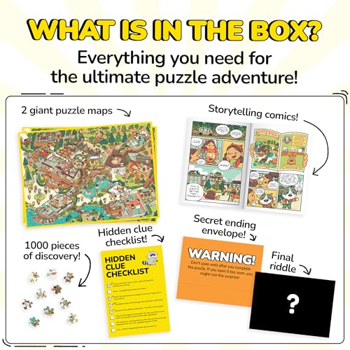 Jigsaw Puzzles 1000 Pieces with Storytelling Comics (1000 Count)