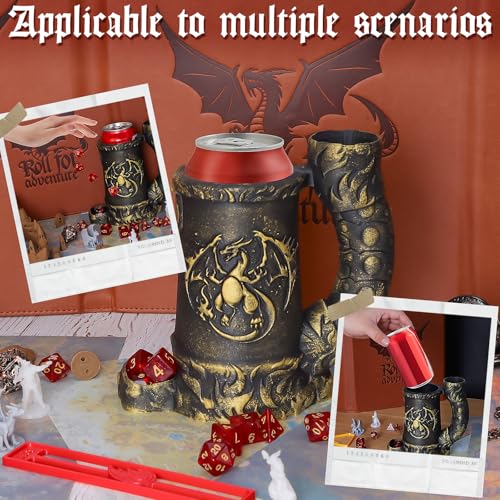 Dice Tower Mug DND Dice Roller Tower with 7 PCS Dice Set