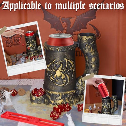 Dice Tower Mug DND Dice Roller Tower with 7 PCS Dice Set