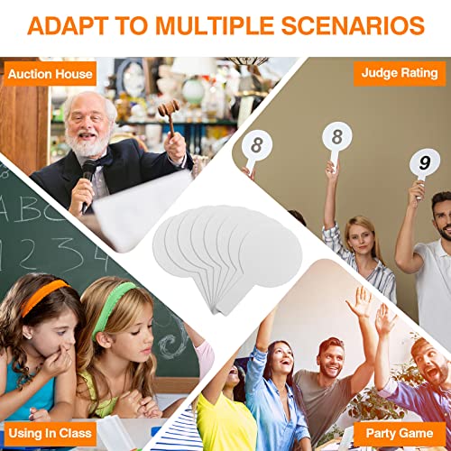 50 Pack Dry Erase Answer Paddles Handheld Paddles Mini White Boards (50 Count)