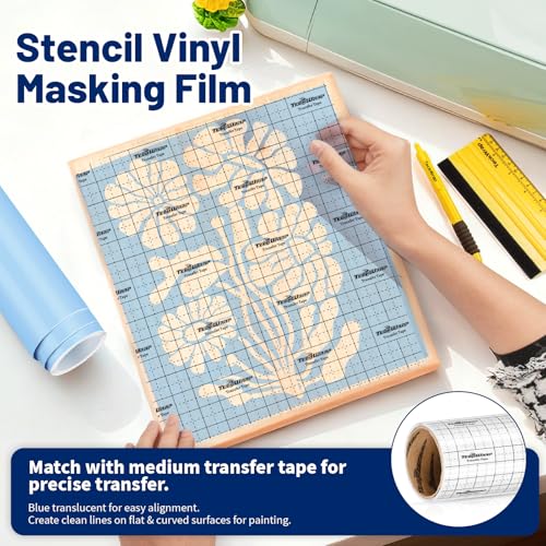 Blue Stencil Vinyl