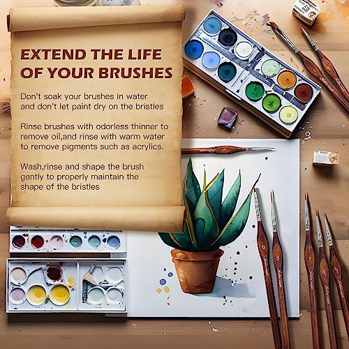 Miniature Model Paint Brushes