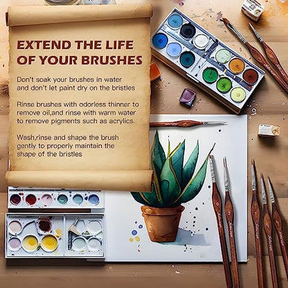 Miniature Model Paint Brushes