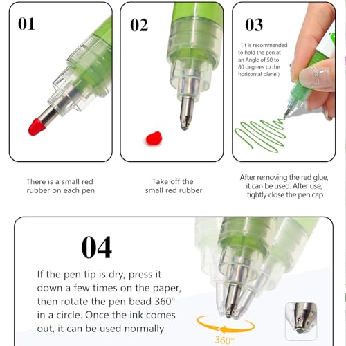 Acrylic Gel Pens (12 Count)