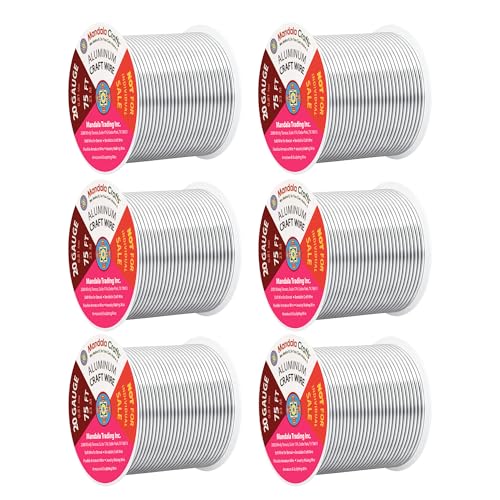 20 Gauge Silver Tone Combo Anodized Aluminum Craft Wire (450 Foot)
