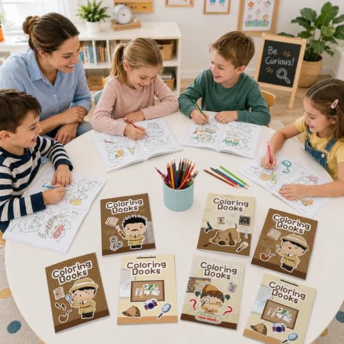 Detective Activity Coloring Books (24 Count)