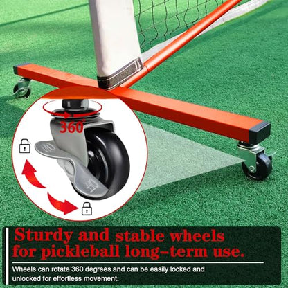 Pickleball Net Set with Wheels