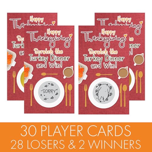 Thanksgiving Scratch Off Game (30 Count)