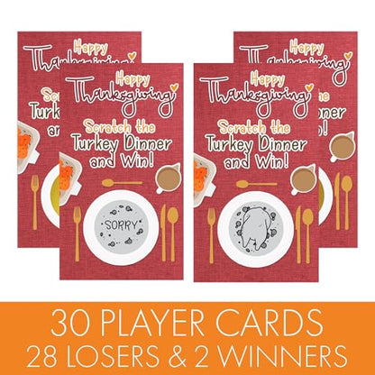 Thanksgiving Scratch Off Game (30 Count)