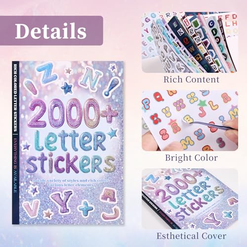 2000+ Pcs Alphabet Sticker for Journaling