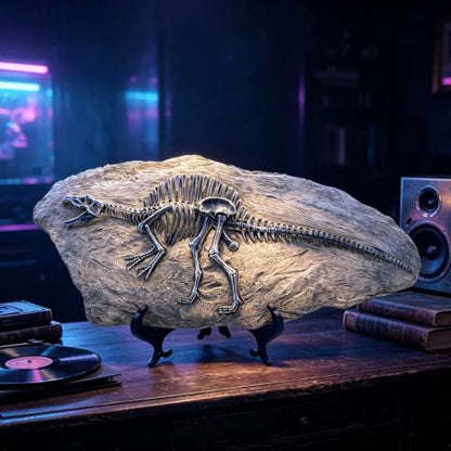 Resin Spinosaurus Dinosaur Fossil Statue Model Simulated Skeleton Home Office Display Decorative Craft Box Decoration