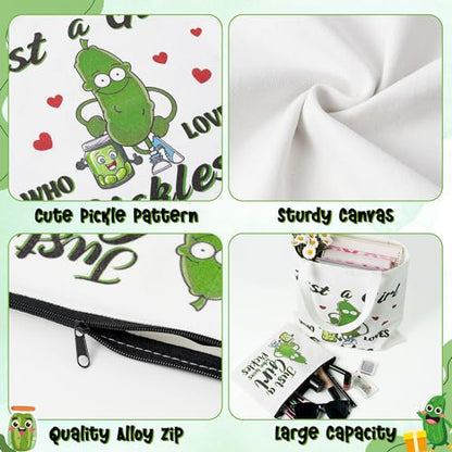 Cute Pickle Canvas Bags Set