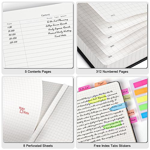 5 Pack Graph Paper Notebook Bulk (5 Count)