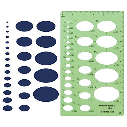 Isometric Ellipse Guide Template