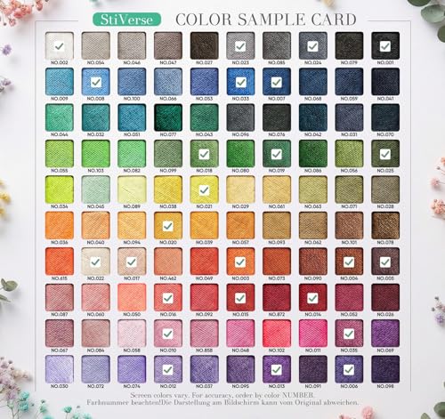50Pcs Sewing Thread Assortment 25 Colors (50 Count)