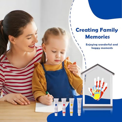 Exclusive House Shaped Family Handprint Kit; Unique DIY Keepsake