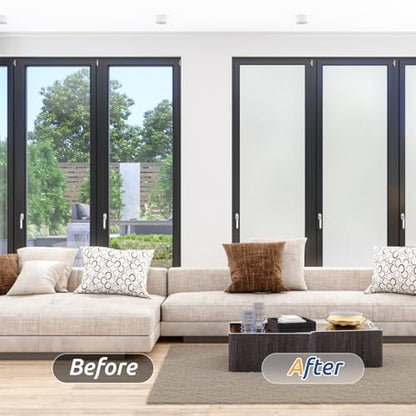 Frosted Glass Window Privacy Film (19.34 Sq Ft)