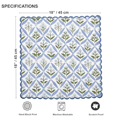 Hand Block Print Cloth Napkins (4 Count)