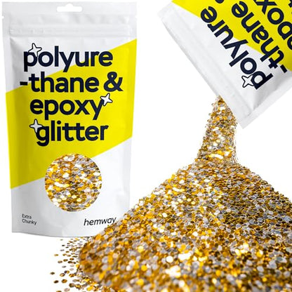 Resin Glitter Gold Silver 100g Extra Chunky (3.5 Ounce)