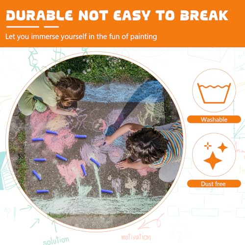 20 Pcs Sidewalk Chalks for Kids Non Toxic Jumbo Chalk for Party Gift Outdoor Art Classroom Play Painting (20 Count)