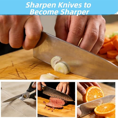 6 PCS Diamond Sharpening Plate with Honeycomb Surface Plate for Scissors Knives Outdoor Tools From Coarse to Extra Fine 400 (7 Count)