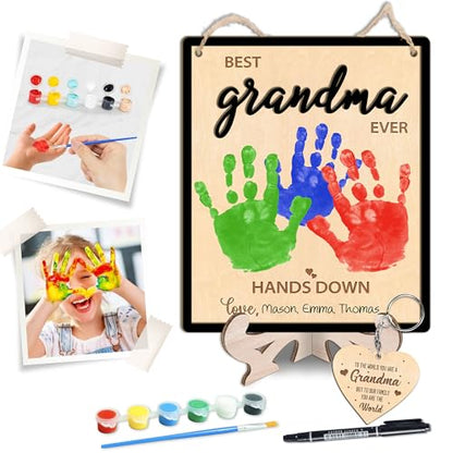 Grandma Handprint Art Sign