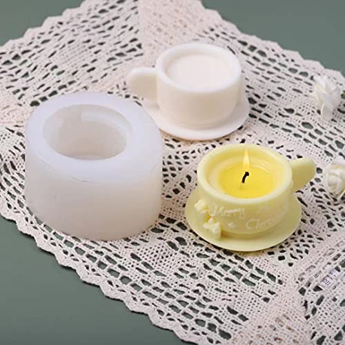 Christmas Milk Tea Cup Shaped Candle Mold
