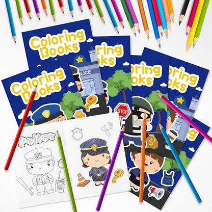 Police Coloring Books for Kids (24 Count)