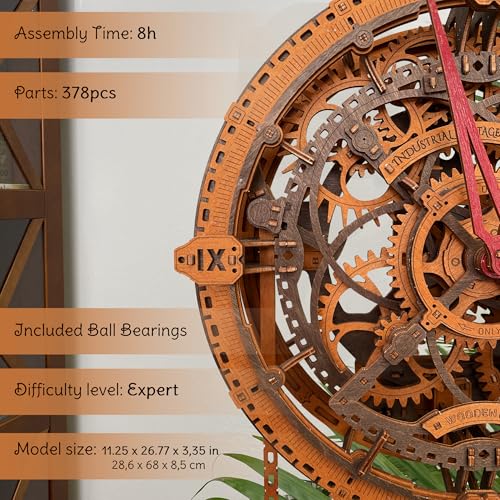 Steampunk 3D Puzzle Clock
