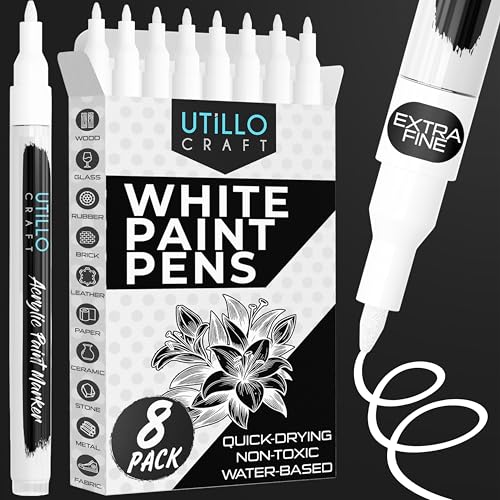 White Paint Pen (8 Count)