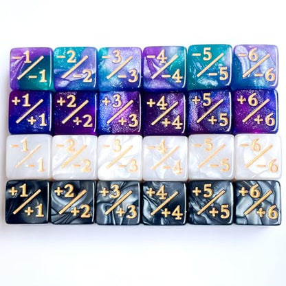 24Pieces Token Counter Dice (24 Count)