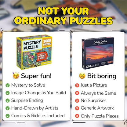 Jigsaw Puzzles 1000 Pieces with Storytelling Comics (1000 Count)
