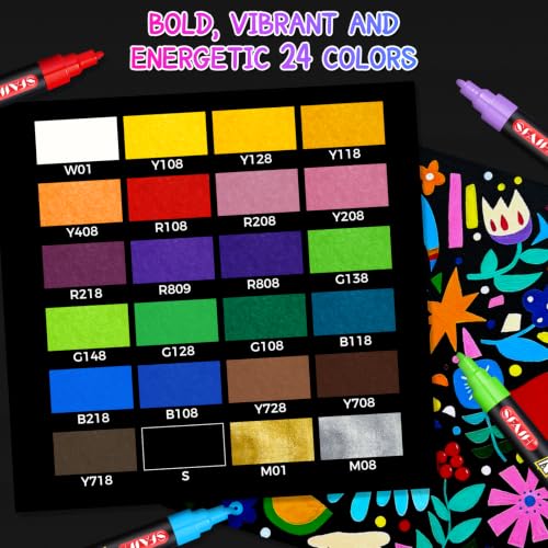 Acrylic Creative Markers (24 Count)