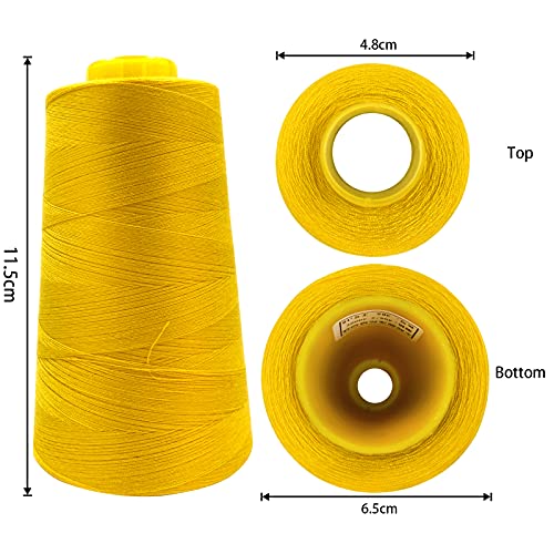 4 Cones of 3000 Yards Each Spool Thread for All Purpose (36000 Foot )
