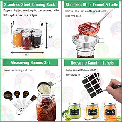 Canning Supplies Starter Kit with Rack