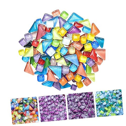 DIY Mosaic Supplies Crystal Glass for Home Decor Easy to Apply Frames Tables and Stepping Stones for Creative Projects