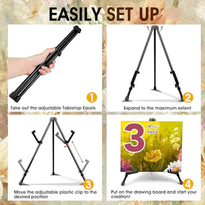 3 Pack 14'' Tabletop Easels (3 Count)