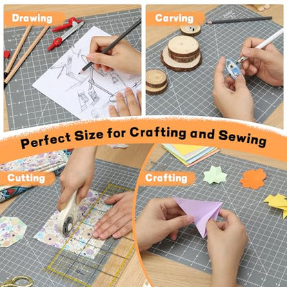 Premium 5 Pcs Self Healing Cutting Mat 18''x12'' (5 Count)