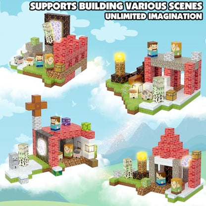 200pcs Magnetic Blocks for Boys Girls 3+ (200 Count)