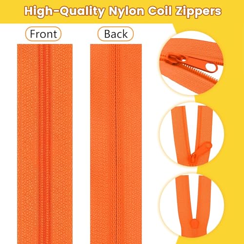 14 Colors Zippers by Yard